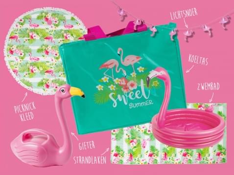 Foto : Maak kans op dit vrolijke Flamingo Zomer Pakket